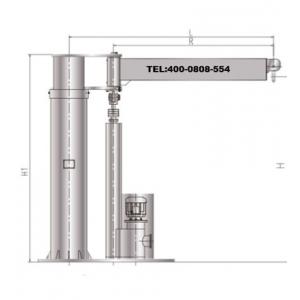 不銹鋼電動推桿式柱式旋臂起重機